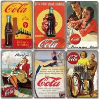 Poster De Refrescos Cola En Metal Estilo Vintage Para Decoración De Barra Pub Club Restaurante Imagen De Botellas De Cola - details 1