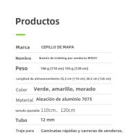 MAP BROTHER M3031 N-Pole Poles De Senderismo Plegables Con Cierre Rápido Para Correr Y Competir 7075 Aleación De Aluminio Palas De Punta De Tungsteno Cobalto Mango De Mano EVA - details 14