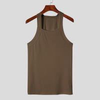 Nueva Moda Camiseta Deportiva Para Hombre Color Sólido Cuello Redondo Sin Mangas Para Gimnasio Ropa De Calle Casual Chaleco Fiesta Tallas S-5XL - details 13