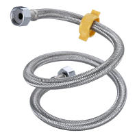 Tubo De Agua Caliente Y Fría De 1/2 Pulgada Con Boquilla De Acero Inoxidable 304 Manguera De Agua Trenzada Para Grifo Manguera Metálica Para Calentador De Agua - details 7