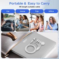 Cable De Carga Multifuncional 4 En 2 Para Apple Watch Compatible Con iPhone 15 14 13 iWatch Series USB C Cable De Viaje - details 6