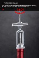 Abrepuertas Multifuncional Para Vino Rojo Manual Herramienta Creativa De Aleación De Zinc Tapa De Vino Simplicidad En El Hogar - details 5