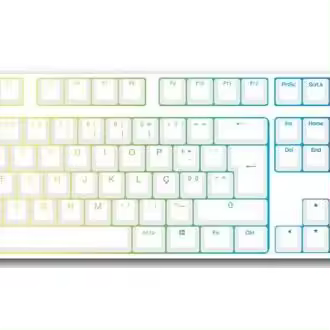 Juego de 109 teclas Ducky PBT Doubleshot, color blanco - 1