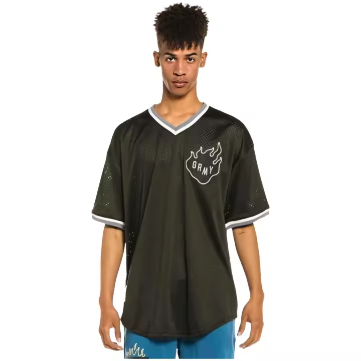Camiseta Grimey Trespass V Neck Mesh Tee - Estilo Moderno - 1