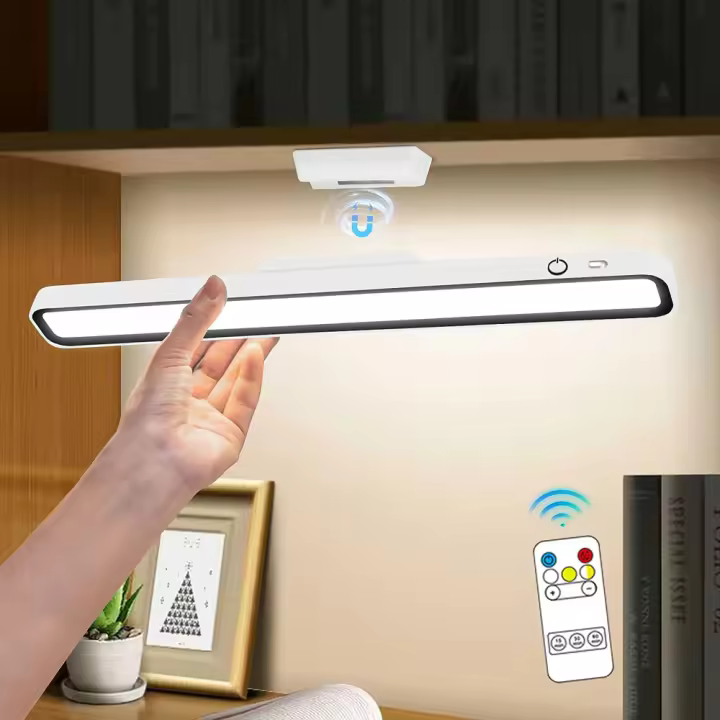 Lámpara De Lectura USB Recargable LED Luz De Escritorio Con Ajuste De Brillo Sin Pasos Magnética Para Dormitorio Y Noche - 1