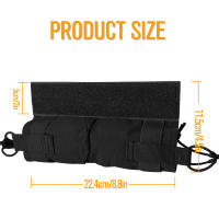 Bolsa De Revólver Táctica UNONTAC 500D Nylon Abdomen Doble Con Velcro Universal Para Chaleco Convenientemente Colocado Por Encima De Las Bolsas De Revólver - details 11