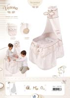 DeCuevas Toys, Moisés para muñecas de hasta 60 cm, bebes reborn el regalo para niñas (51078) Muñecas para niñas muñecas bebé. - details 1