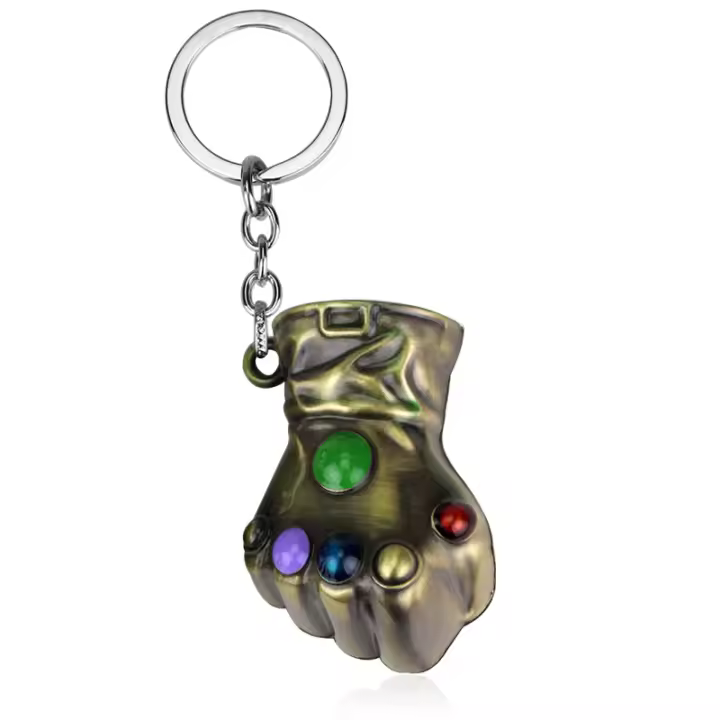 Llavero Avengers Gauntlet De Thanos De Cinco Dedos Llavero De Metal Para Hombres Niños Jóvenes Regalo De Película De Acción - 1