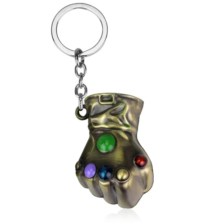 Llavero Avengers Gauntlet De Thanos De Cinco Dedos Llavero De Metal Para Hombres Niños Jóvenes Regalo De Película De Acción - 1