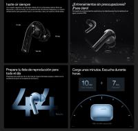 Auriculares - OnePlus Buds 3 Auriculares inalámbricos, Bluetooth® 5.3, Impresionante Audio Hi-Res con LHDC 5.0, Hasta 44 horas de reproducción, Cancelación de ruido adaptable inteligente de hasta 49 dB, IP55, Carga rápida - details 5