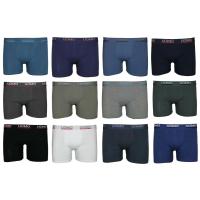 Pack de 12 Uds Calzoncillos Boxer Uomo Slip Caballero Ropa Interior Calzon M-L-XL-XXL-XXXL - 95% Algodón, 5% Elastano - (Se envía en colores aleatorios) - details 0