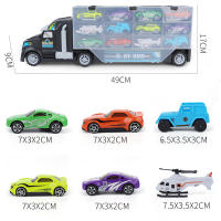 Coche De Modelos Para Niños Camión De Ingeniería Autobús De Garaje Caja De Contenedores Juguete De Almacenamiento Para Niño Regalo De Año Nuevo Y Navidad - details 2