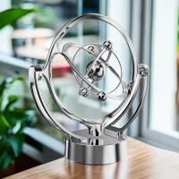 Modelo De Rotación Magnética Wobbler Tierra Movimiento Perpetuo Decoración De Escritorio Única Orbe Planetaria USB Regalo - details 9