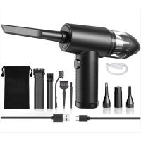 BIT Soplador de Polvo Eléctrico y Aspirador 2 en 1, Aire Comprimido Limpieza pc, 3 Velocidades, Mini Aspiradora de Mano, Luz Led,Bolsa y Accesorios.12000Pa Succión,Recargable y Portatil - details 0