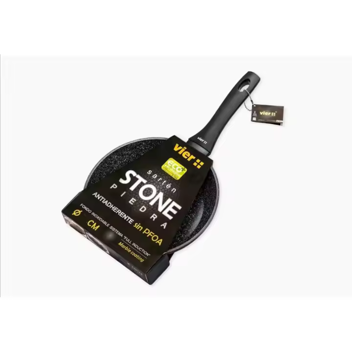 PRS - Sartén VIER " Stone ", 30 cm diámetro aluminio forjado. Full Inducción - 1