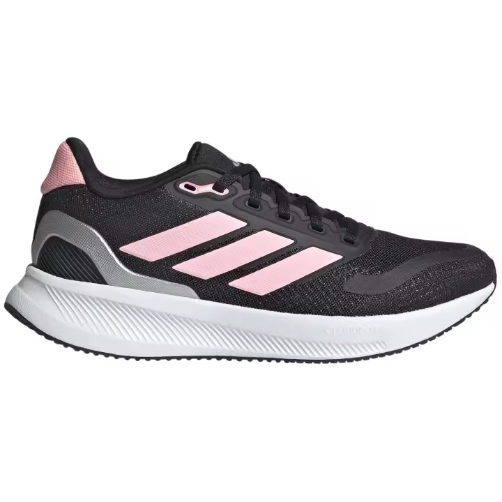 Adidas Runfalcon 5.0 J - Color Negro y Rosa - Calzado Running - Zapatilla Cómoda - Multideporte - Ligeras - Cómodas - Resistentes - 1