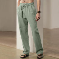 Pantalones deportivos casuales sueltos de lino transpirables de hip-hop para hombre de nueva tendencia de primavera y verano - details 26