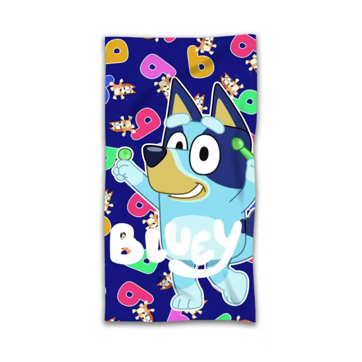 Bluey Toalla de Playa Tamaño 140x70cm Microfibra Toalla de Verano Piscina Baño - 1