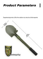 Shovel Plegable Pequeña Para Camping Al Aire Libre Multifuncional Herramienta De Entierro Para Senderismo Spade Y Shovel De Acero Carbono - details 7