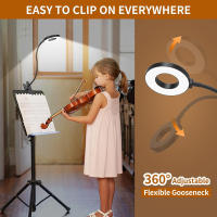 Lámpara De Escritorio Con 48 LEDs Luz De Lectura USB Ajustable En 3 Niveles Protección Ocular Gooseneck Flexible 360° Luz De Libro Para Cama - details 17