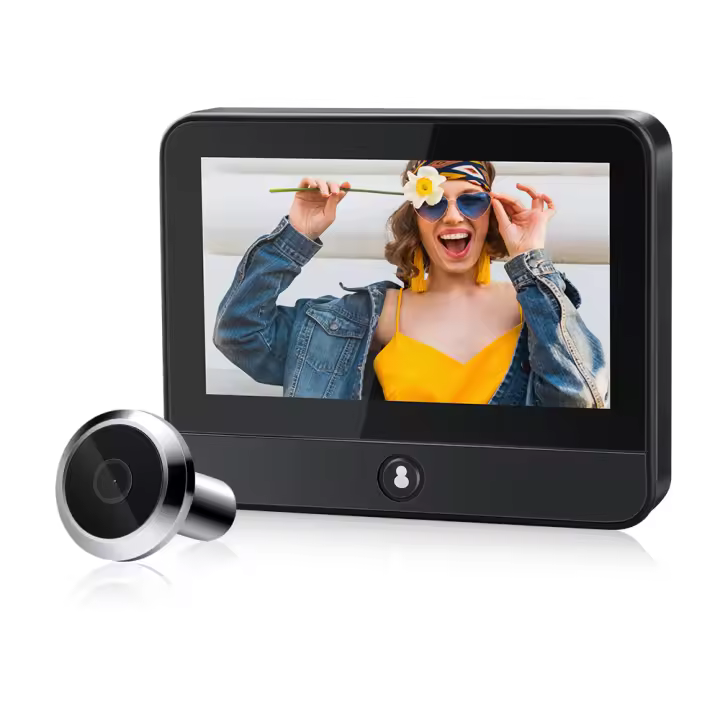 Cámara De Campana De Puerta Inteligente Tuya Con Visión Nocturna 1080P 2MP 2.4G WiFi Pantalla De 4.3 Pulgadas Para Seguridad Doméstica - 1