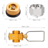 Adaptador De Butano Gas Saver plus Convertidor De Combustible Para Camping Adaptador De Valvula LPG Metal Manual No Certificado - details 1
