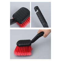Cepillo De Limpieza Para Ruedas De Coche Con Cerda Roja Y Mango Negro Herramienta Para Lavar Automóviles Y Motocicletas - details 13