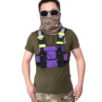 Rig De Pecho Exterior Bolsa De Almacenamiento Para Radio De Dos Maneras Accesorios De Caza Funda De Cinturón EDC Porta Walkie Talkie Bolsa De Mochila De Nylon - details 11