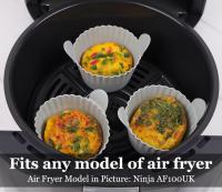 Ramekins for Air Fryer, Air Fryer Egg Mould, Large Muffin Cases for Air Fryer (Pack of 12), Grey - details 1