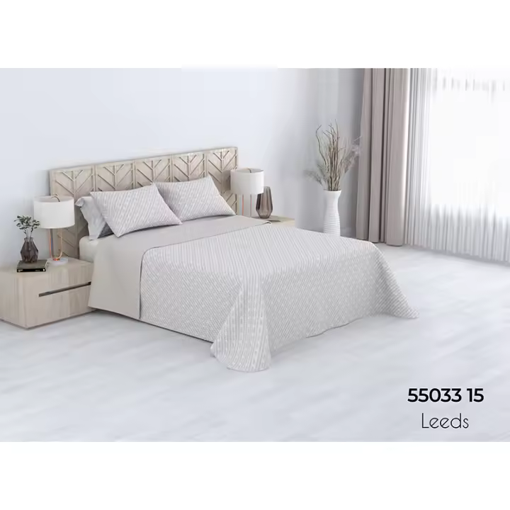 ARISE SHOP-Colcha Bouti+Fundas De Cojín Estampada Para Primavera Verano y Entretiempo 100% Poliéster Cubre Cama Fina Ligera y Suave Transpirable Agradable Resistencia y Durabilidad Fácil Lavado Rápido Secado - 1