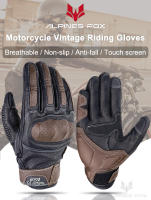 Guantes De Motociclista Retro De Verano Para Hombres Y Mujeres En Cuero Perforado Con Dedos Complejos Para Motocross Equipamiento De Moto M-XXL - details 2