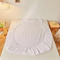 Sábana Ajustable De Algodón 100% En Color Sólido Antideslizante Duradera Para Cama Doble Reina Rey Tamaños 120/150/220cm - details 10