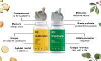 Energía y Descanso | Nootrópico Natural (60 Cápsulas) para energía, concentración y agilidad mental. Por la noche, el Triptófano con Melatonina y Espirulina (70 Comprimidos) favorece un sueño reparador y descanso profundo. - details 2