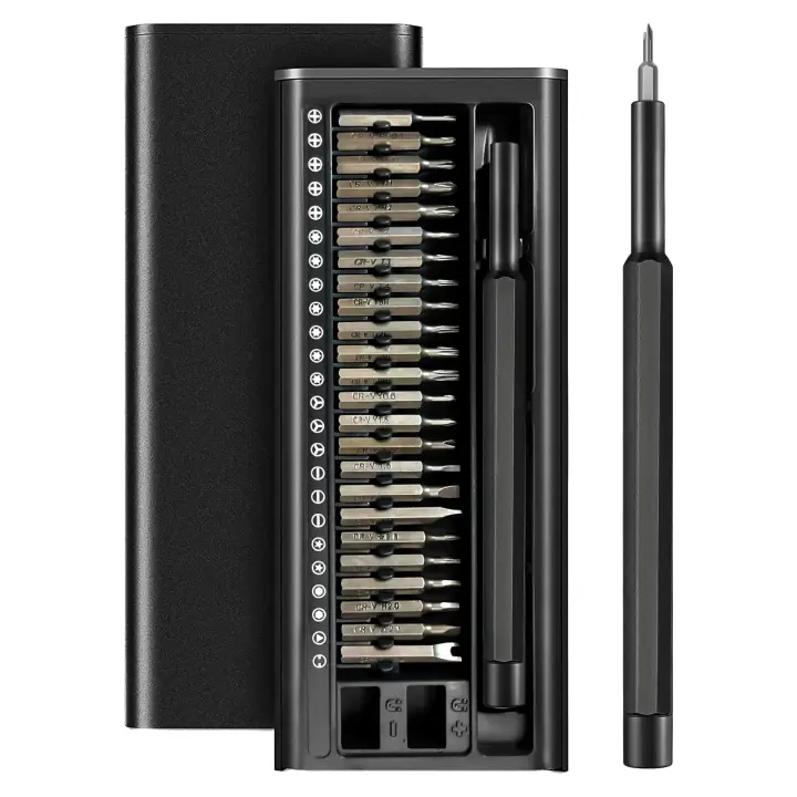 Galacok Set De Destornilladores De Precisión 26 En 1 Con 24 Piezas Magnéticas Buit-in Magnetizer Y Demagnetizer Herramienta De Reparación Portátil Mini - 1