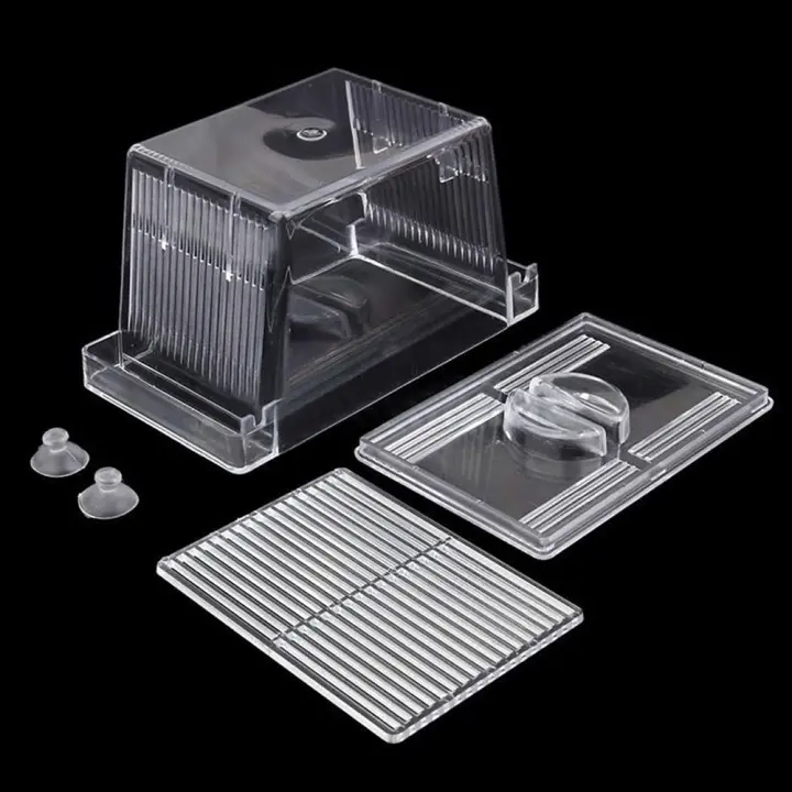 Caja De Cría Y Aislamiento De Acuario De Acrílico Tanque De Peces Incubador Soporte Transparente Para Acuarios - 1
