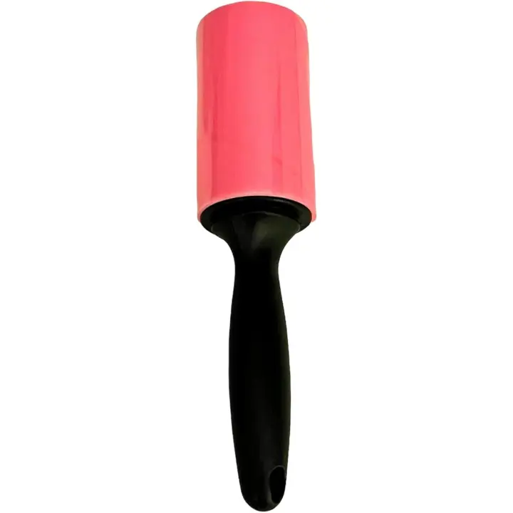 Rodillo quitapelusas | Quitapelusas para mascotas, lavable, reutilizable, adhesivo, de silicona (rosa) - 1