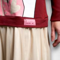 Vestido Western Anabel Lee Mujer | Algodón Evasé Capucha Tul Lentejuelas | "La Música es la Medicina" - details 6