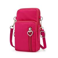 Bolso De Hombro Para Mujer Moda Diagonal Cruzada Con Cierre De Cremallera Bolsa De Pecho Deportiva Vertical Monedero Nylon - details 8