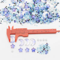 Cuentas De Vidrio Cristal Estrella Y Luna Para DIY Joyería Collares Pulseras Aretes Forma Redonda Perlas Sueltas - details 5