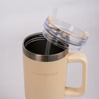 Flamingueo Vaso Termico - Taza Termo Acero Inoxidable Termo Cafe Para Llevar Bebidas Frías 24h y Calientes 10h Botella Termica 1,18 Litros - details 3