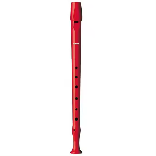 FLAUTA DULCE HOHNER ROJO ALEMANA | CON FUNDA Y LIMPIADOR – INSTRUMENTO ESCOLAR DE INICIACIÓN MUSICAL - 1