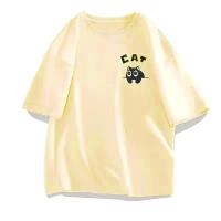 Camiseta De Verano Para Hombre Edici\u00f3n Limitada Talla M-8XL Estilo Casual Coreano Suelta Con Estampado De Gato Negro Anime - details 1