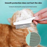 Peine De Acero Inoxidable Para Perros Y Gatos Cepillo De Aseo Para Mascotas Herramienta De Pelaje Y Pulgas Ideal Para Baño Y Limpieza - details 26