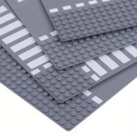 Bloques De Construcción Baseplate De Calle Pequeña Partícula Recta Cruzada Curva T-Junction 10in X 10in Para Juguete Educativo Adecuado Para Niños De 6 a 12 Años - details 3