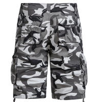 Shorts Tácticos Para Hombre Camuflaje Joggers Casual Deportivo Medio Pantalón Bolsillos Algodón Transpirable Cargo Shorts - details 6