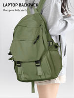 Mochila De Hombro Para Niños Y Niñas En Nylon Color Sólido Mochila Escolar Coreana Deportiva Y De Viaje Para Adolescentes Y Adultos Con Capa De Computadora - details 6