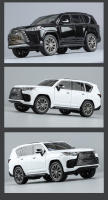 Coche De Lujo SUV LX600 Off-Road a Escala 1:24 Para Niños Y Niñas Con Sonido Y Luz Aleación De Zinc Coche De Accionamiento Por Retroceso Regalo Para Niños - details 18