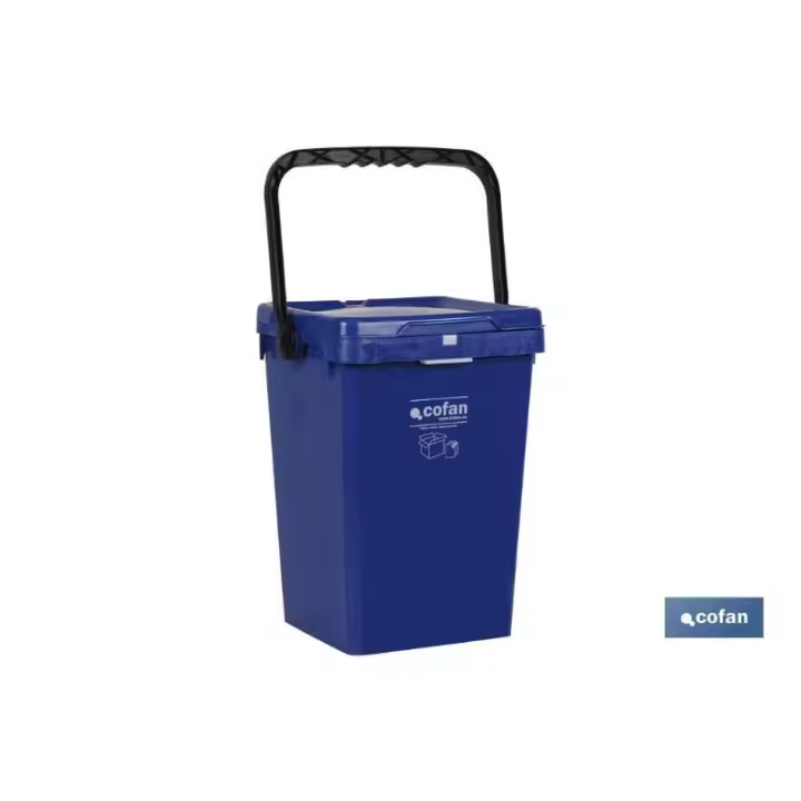 Contenedor azul para papel-carton 25l. - 1