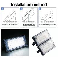 Luz De Inundación LED 50W Exterior Impermeable IP65 Proyector LED Externo 220V 240V Spot De Enfoque Luz De Iluminación Exterior - details 1