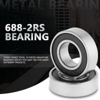 10PCS 688-2RS 8x16x5 Mm Rodamientos De Bola Profunda Con Sellado De Goma Doble Calidad Superior Para Metalworking - details 1